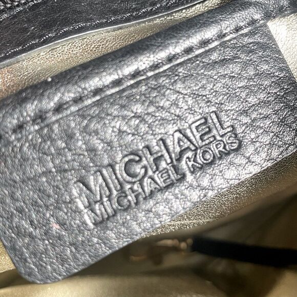 Michael Kors Black Leather Jet Set Tote Bag Shoulder Purse Classic Minimalist - Picture 9 of 12